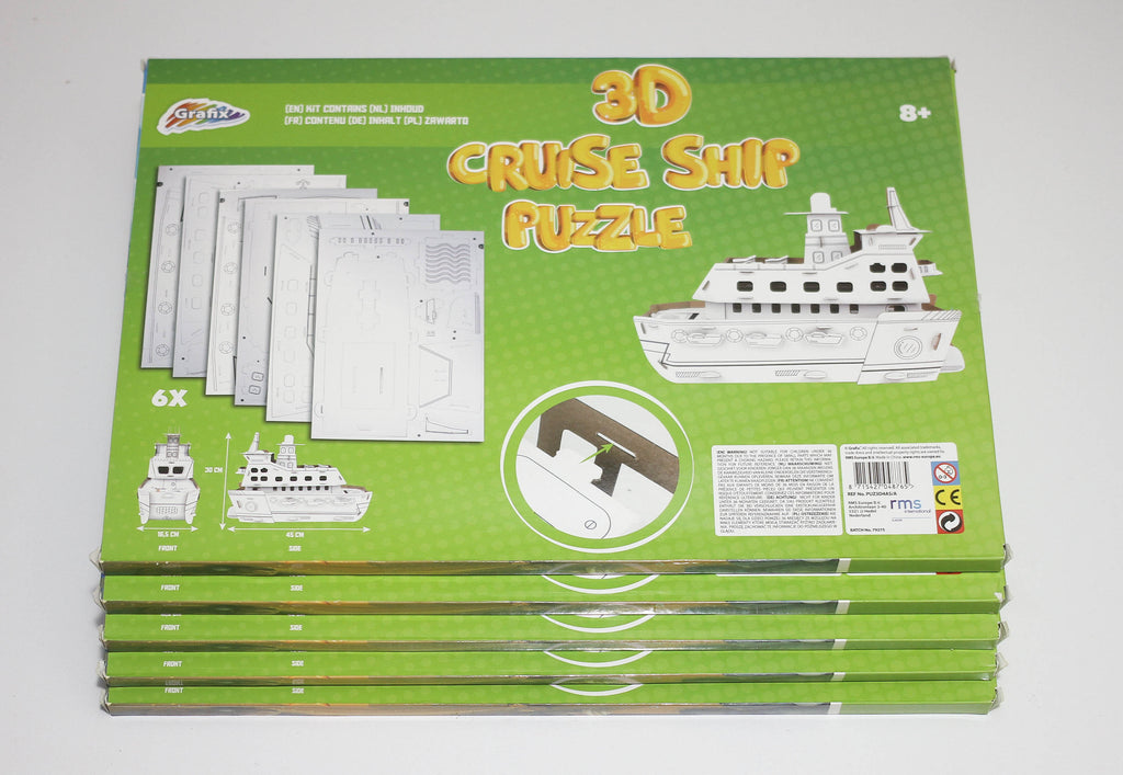 5x Grafix 3D Puzzle - Cruise Ship