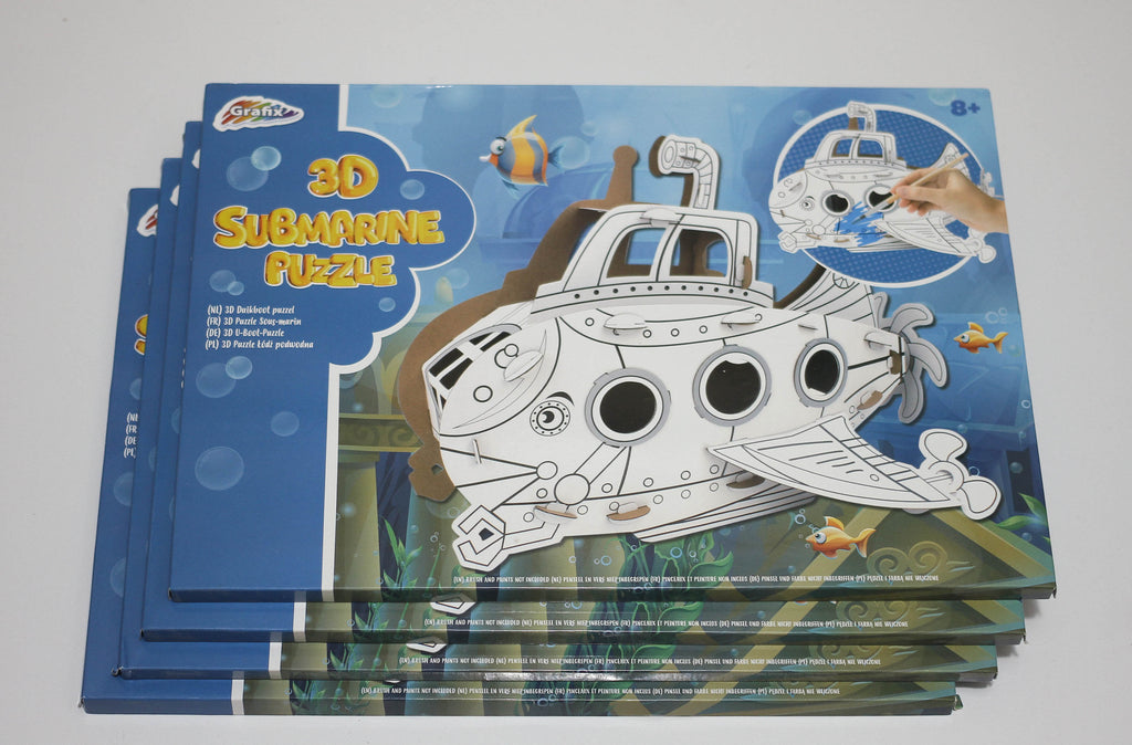 4x Grafix 3D Puzzle - Submarine