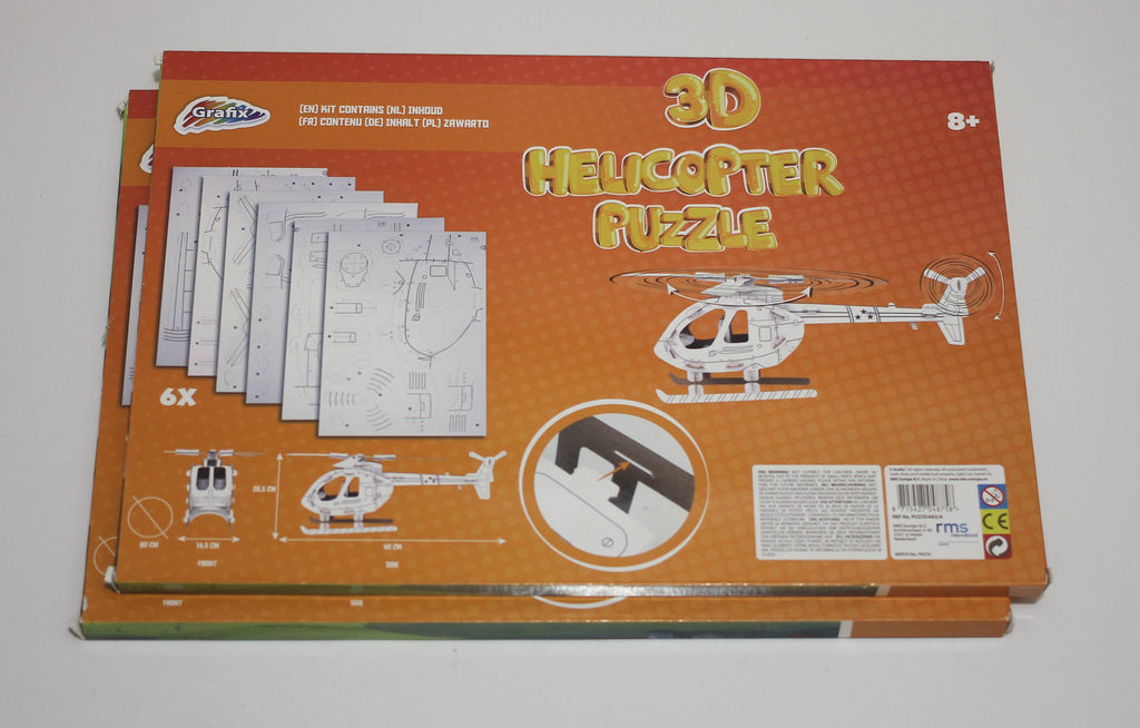 2x Grafix 3D Puzzle - Helicopter