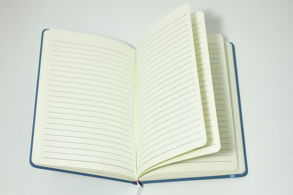 2x Cutii cu 25x Notebooks cu Elastic - A5 - Albastru