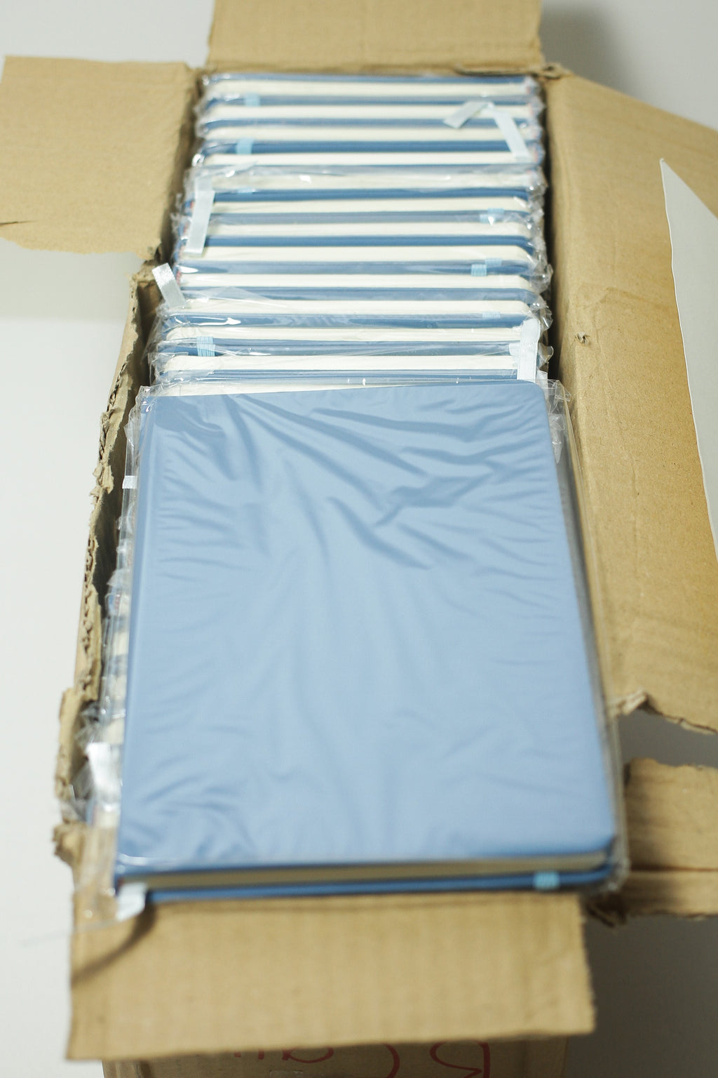 2x Cutii cu 25x Notebooks cu Elastic - A5 - Albastru